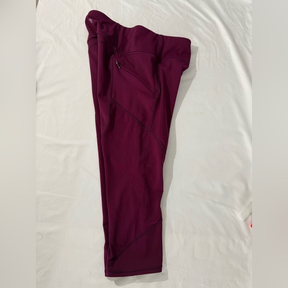 Athleta Contender Athleisure Legging Pants Wine‎ Red Size Small - Picture 9 of 11